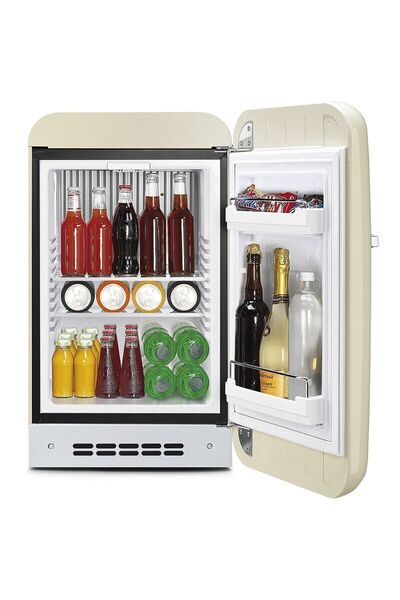SMEG 50's Style Retro Krem Mini Buzdolabı Fab5rcr Sağ Kapı