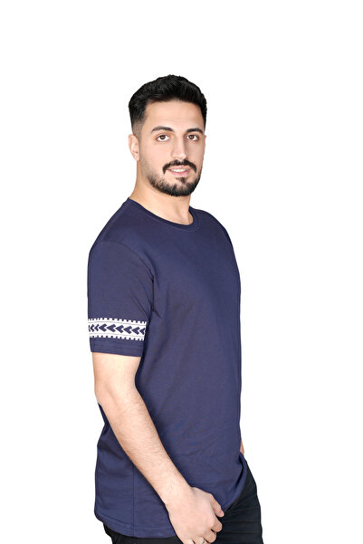 MODA الحد الأدنى القبلية الأزرق الداكن تي شيرت