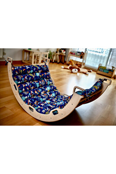 KIDOPPO جسر تسلق بيكليس مونتيسوري ووسادة قوس |   القوس الخشبي والوسادة |   ال...