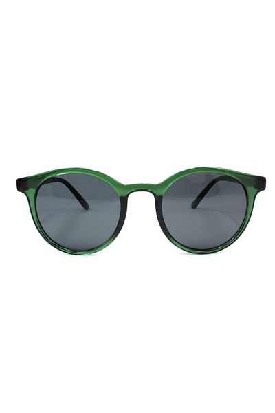 Polo Exchange Matte Green Round Sunglasses
