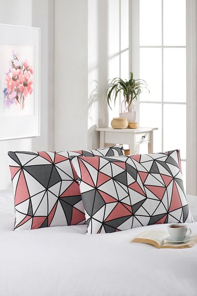 MARLA HOME 2 pachete de fețe de pernă |   Bumbac |   50x70 cm |   Model geometric