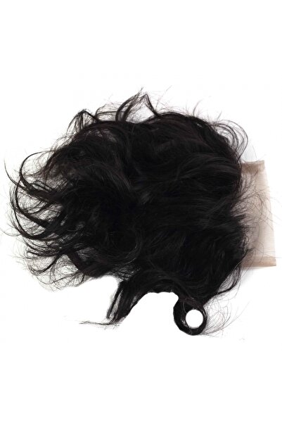 AYTUĞ PERUK % 100 Doğal Saç Tül Kakül / Tepelik / Siyah Renk / 8 Inç - 20 Cm