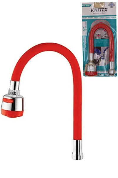 SİHİRLİ AYAKLAR 360 Degree Rotatable Kübar Pipe Stainless Steel Sink, Kitchen Flexible Faucet Pipe Silicone