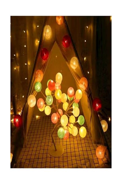 co arma USB Multi-colored ball shaped glowing tree