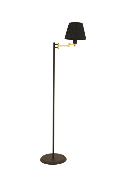 Apliqa Hestia Siyah Eskitme Modern Dekoratif Köşe Lambader