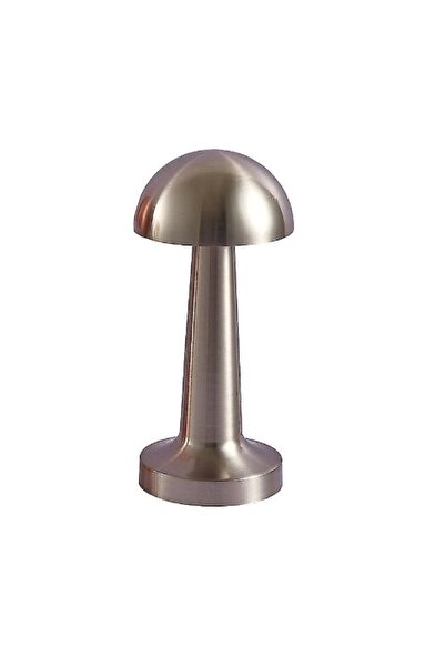 Mioled Dekoratif Metal Gold Renk Mantar Kablosuz Masa Lambası Ledli 5v 3renk ...