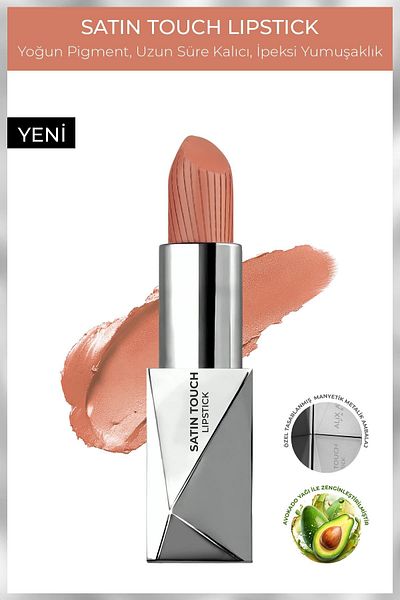 Alix Avien Semi Matte Lipstick - Satin Touch Lipstick 817 Cavern Clay Long Lasting Moisturizing Smooth Effect