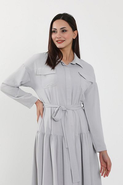Aisha's Design Relaxed Fit Aerobin Shirt Dress,Elb-09