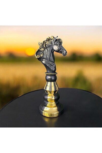 SZN DEKOR Dekoratif Satranç At Taşı, Dekoratif At Heykeli ,Ofis Hediyesi,Kons...