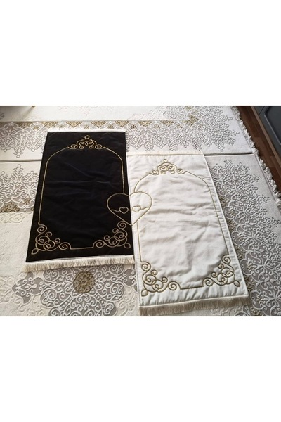 CreativeEV Gelin damat çeyiz seti seccade kalp desenli