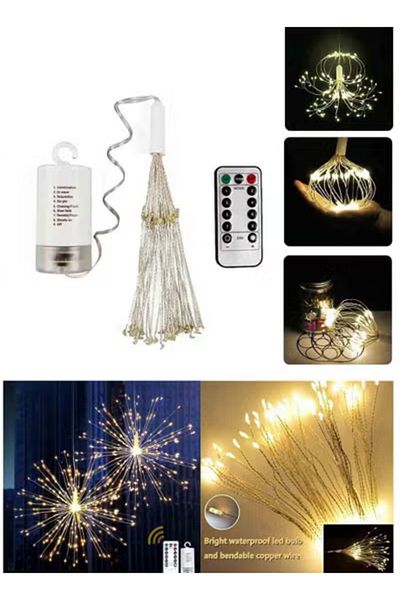 co arma Copper Wire Fireworks Moving Light Strip with Remote Control