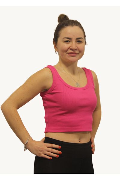 rood Γυναικείο Φαρδύ λουράκι Crop ATHLETE Camisole