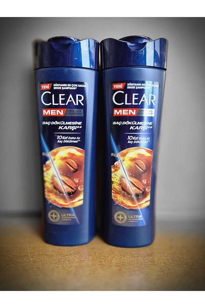 Clear Brown Shampoo - Hair Loss Effect, Anti-Dandruff 350ml 2 Pieces