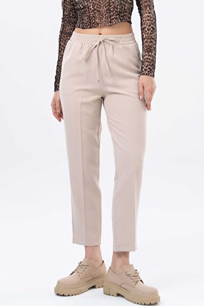 Saade Stone Elastic Waist Lace Up Fit Trousers