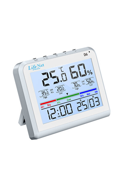 Life Net Medikal Dijital Termometre Isı Ve Nem Ölçer D6