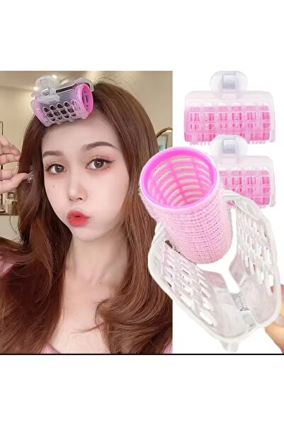 MutluBiDünya 2 Adet Şeffaf Mandallı Cırt Cırtlı Bigudi