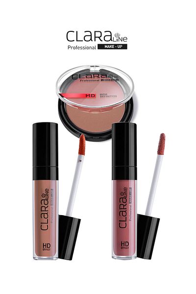 Clara Peachy Paradise Clara Line Lipcream Matte 405+blusher72+lipgloss 502
