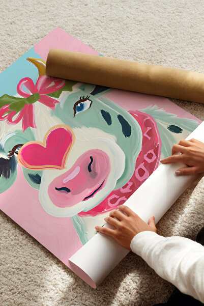 Alf Portraits Blush the Cow Çerçevesiz Poster