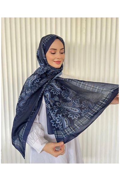 Misa Ethnic Voile Mousse Pattern Shawl