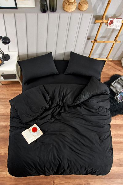 Rebeka Home Collection Black Double Duvet Cover Set 200X220 cm