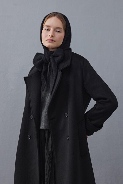 Fahhar Black Soft Balaclava - Lacing Detailed Beret