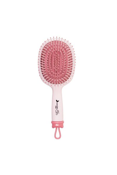 nascita Pro Children's Hair Brush with Teddy Bear Figure Pink - 48