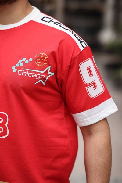 ROBERTO BORNOVA Chicago Digital Print Oversize T-Shirt / T-Shirt