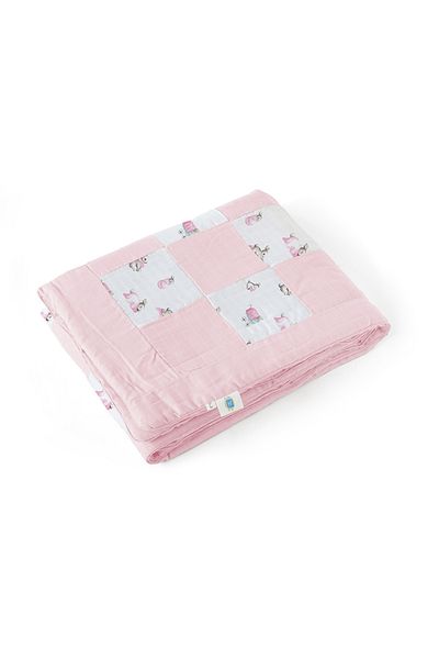 DEUX LAPINS 100% Cotton Muslin Baby Bedspread