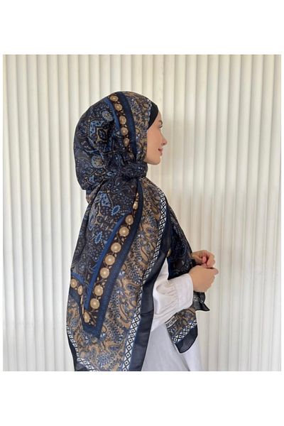 Misa Ethnic Voile Papillon Pattern Shawl