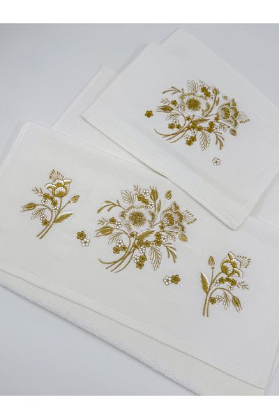 AYHANHOME 3D Karakula Dowry 6 τεμάχια, 50x90 πρόσωπο χεριών & 6 τεμάχια 30x50 σετ πετσετών κουζίνας