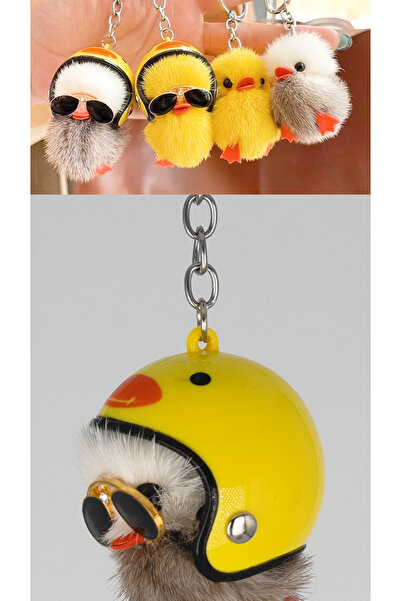 shop Breloc cu inel carabinier figurină de rață de pluș