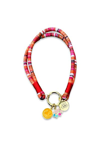 JesPawty JesSpecial Red Rope Rope Cat Dog Necklace with Charm End
