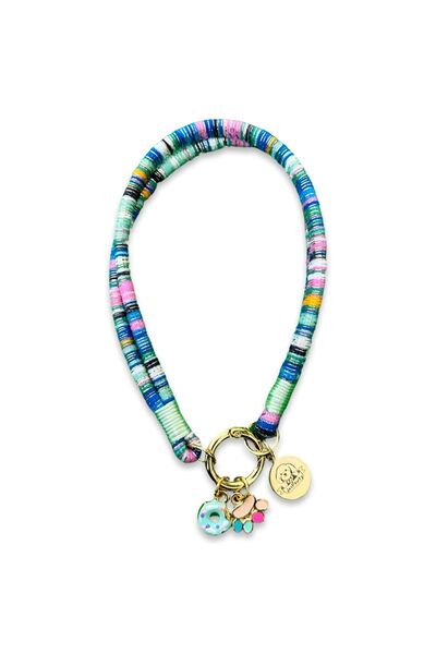 JesPawty JesSpecial Mavi İp Halat Kedi Köpek Kolyesi Charm Uçlu