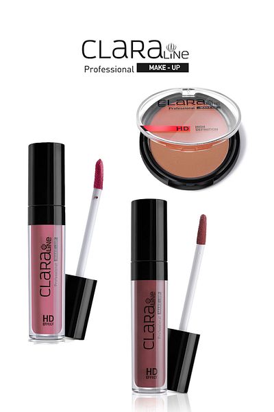 Clara Tropical Temptation Clara Line Lipcream Matte406+blusher73+lipgloss 507