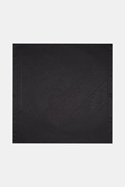 Vakko KOYU KAHVE ŞAL DESENLİ FASONE EŞARP