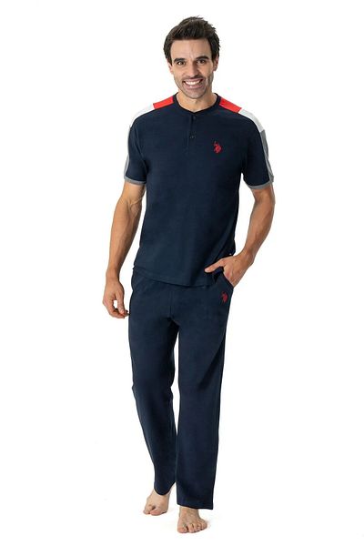 U.S. Polo Assn. Σετ πυτζάμες με κοντό μανίκι US Polo Assn Ανδρικά κουμπιά