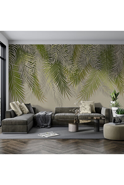 Home palmiye yapraklı duvar poster duvar kağıdı