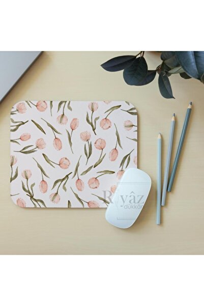 riyaz Bahar Çiçeği - Dikdörtgen Mouse Pad, 17,5 cm x 19,50 cm