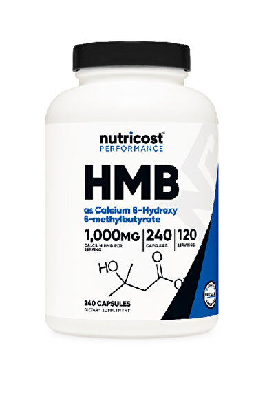 Nutricost HMB B-هيدروكسي-B-ميثيل بيوتيرات 1000 مجم 240 كبسولة