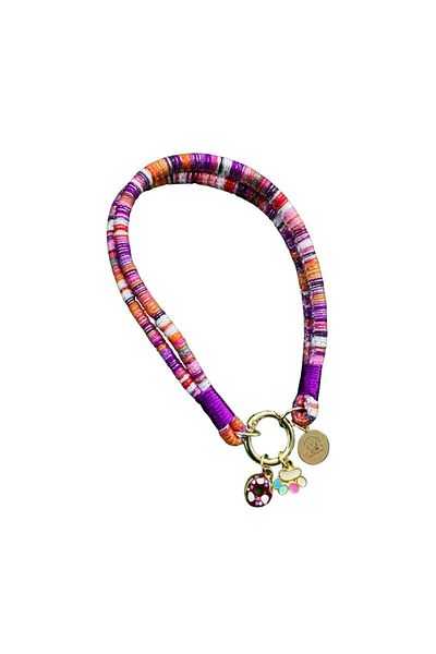 JesPawty Jesspecial Purple Rope Cat Dog Necklace with Charm Pendants