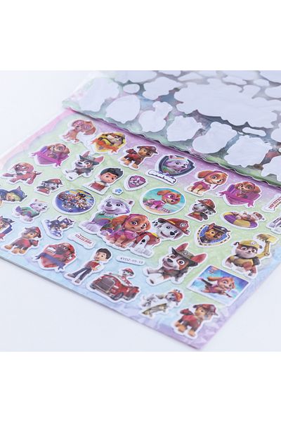 Bimotif Embossed Adhesive Sticker, Paw Patrol 2 Pages