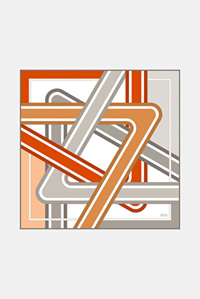 Vakko وشاح من قماش قطني طويل قطني طويل من الفسكوز بنقوش هندسية