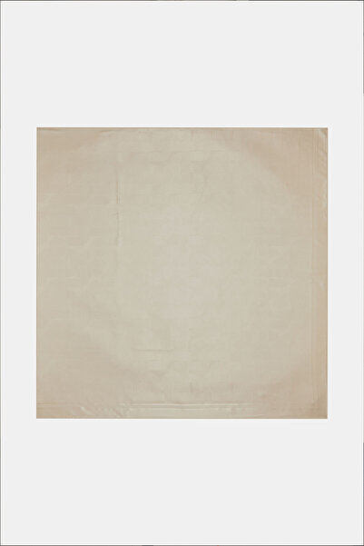 Vakko EKRU GEOMETRİK DESENLİ FASONE ŞAL