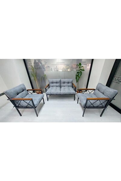 adımshops Balkon-bahçe-kafe Çay Seti Koltuk Oturma Takımı-oturma Grubu Miami