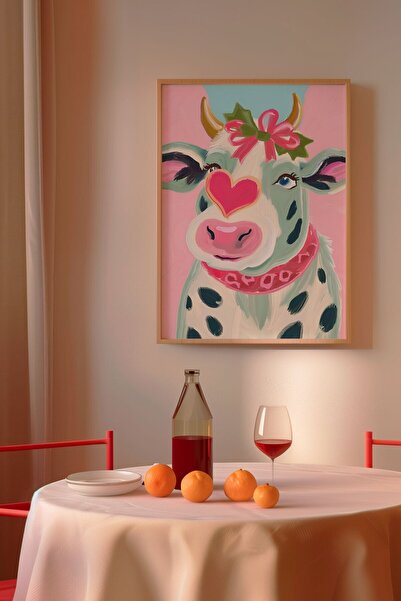 Alf Portraits Blush the Cow Çerçevesiz Poster