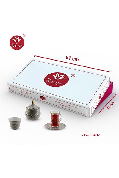 Rose CR-712-Rose- 38 Piece Tea and Coffee Serving Set