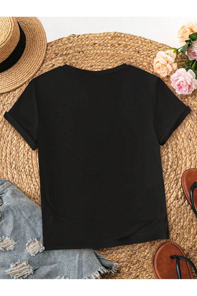 Revasser Unisex Γυναικεία/Ανδρικά SWEET CERRY Πολύχρωμο Προσαρμοσμένο Βαμβακερό Χτενισμένο Μπλουζάκι
