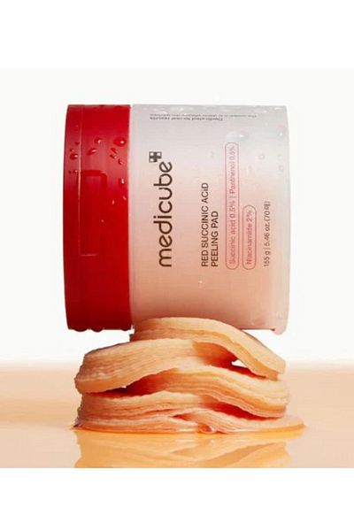 Medicube Red Exfoliating Pads Succinic Acid Peeling - 70pcs