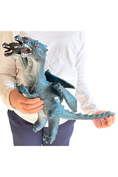 tmtoysandmore Dinazor 3 Kafalı Ejderha 2 Farklı Sesli Soft Yumuşak Et Malzeme...