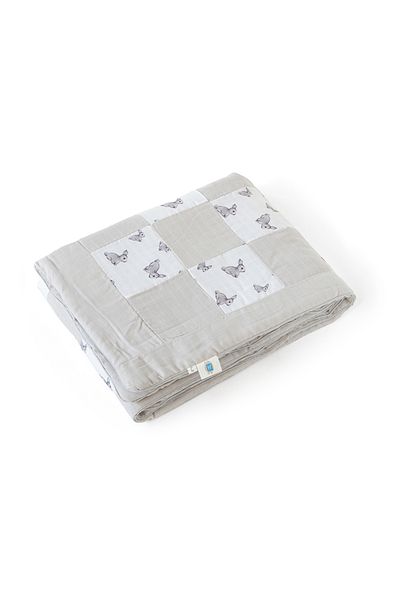 DEUX LAPINS 100% Cotton Muslin Baby Bedspread
